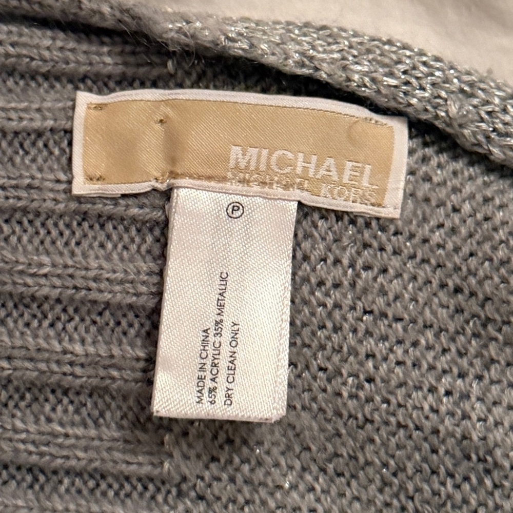 Michael Kors Silver and Gray Women's Sweater - Picture 5 of 5